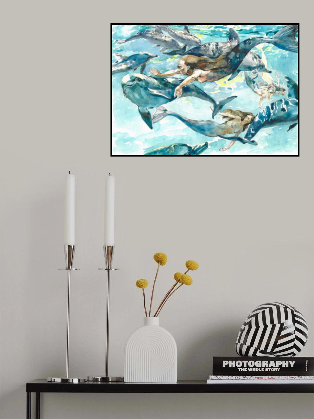 Mermaid Poster och Canvastavla