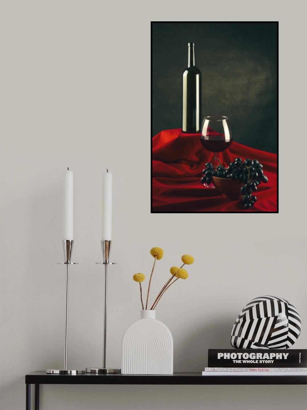 Still life with grapes Poster och Canvastavla