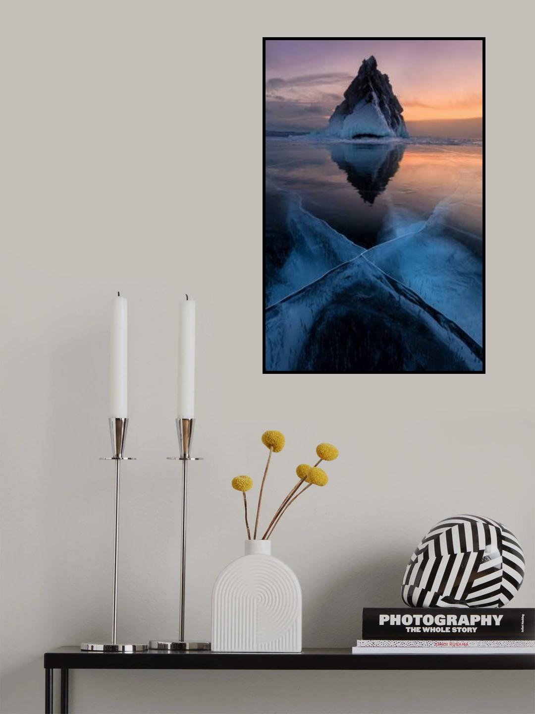 The geometry of the lake Baikal Poster och Canvastavla