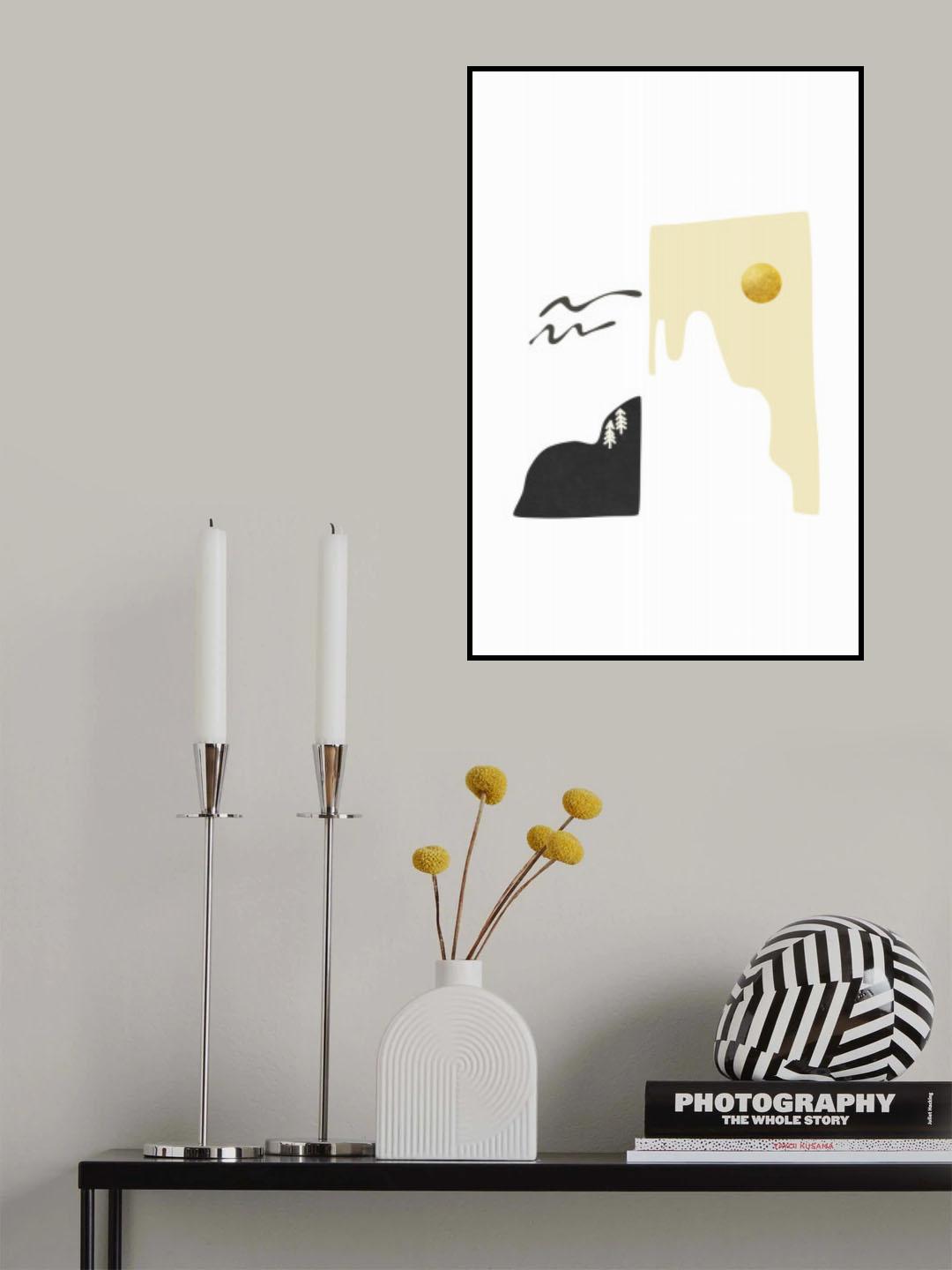 Tropical Villa Color and Shapes 25 Poster och Canvastavla