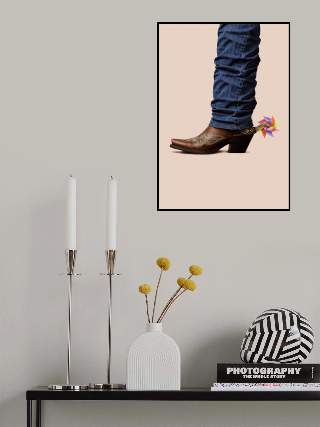 Not Serious Cowboy Poster och Canvastavla
