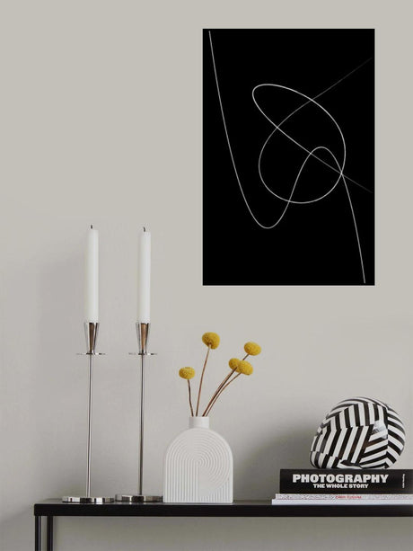 Black Abstract Poster och Canvastavla