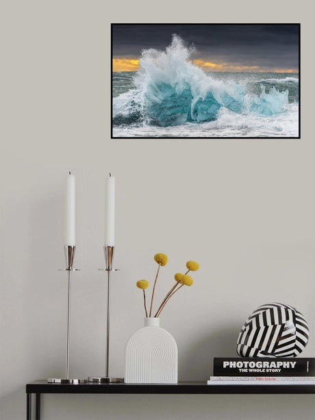 Icy wave Poster och Canvastavla