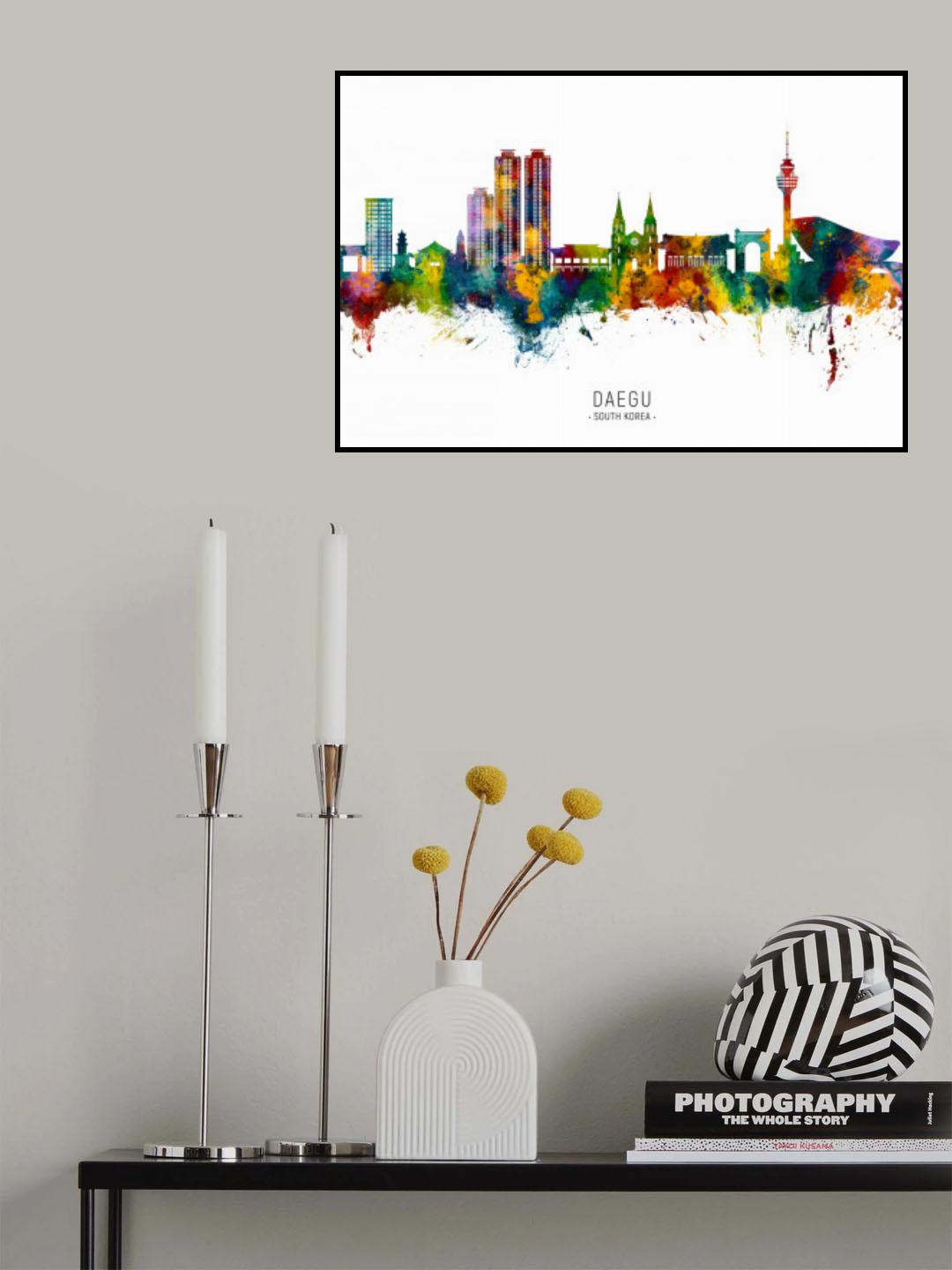Daegu Skyline South Korea Poster och Canvastavla