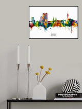 Daegu Skyline South Korea Poster och Canvastavla