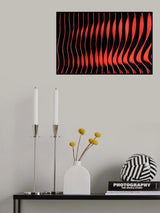 Red shading elements Poster och Canvastavla