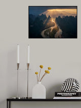 Sunrise from the top of the mountain Poster och Canvastavla
