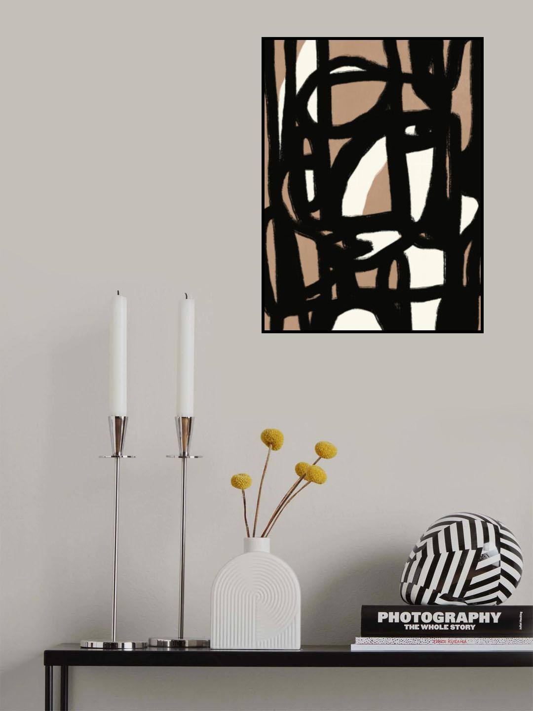 Bold line composition Poster och Canvastavla