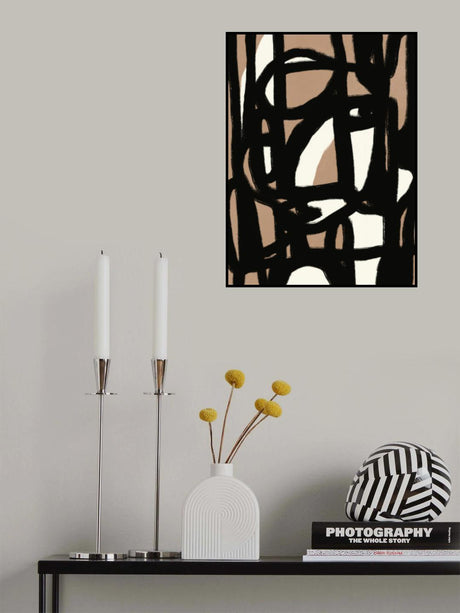Bold line composition Poster och Canvastavla