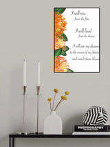 Protea fire Poster och Canvastavla