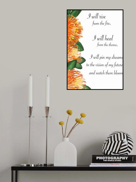 Protea fire Poster och Canvastavla