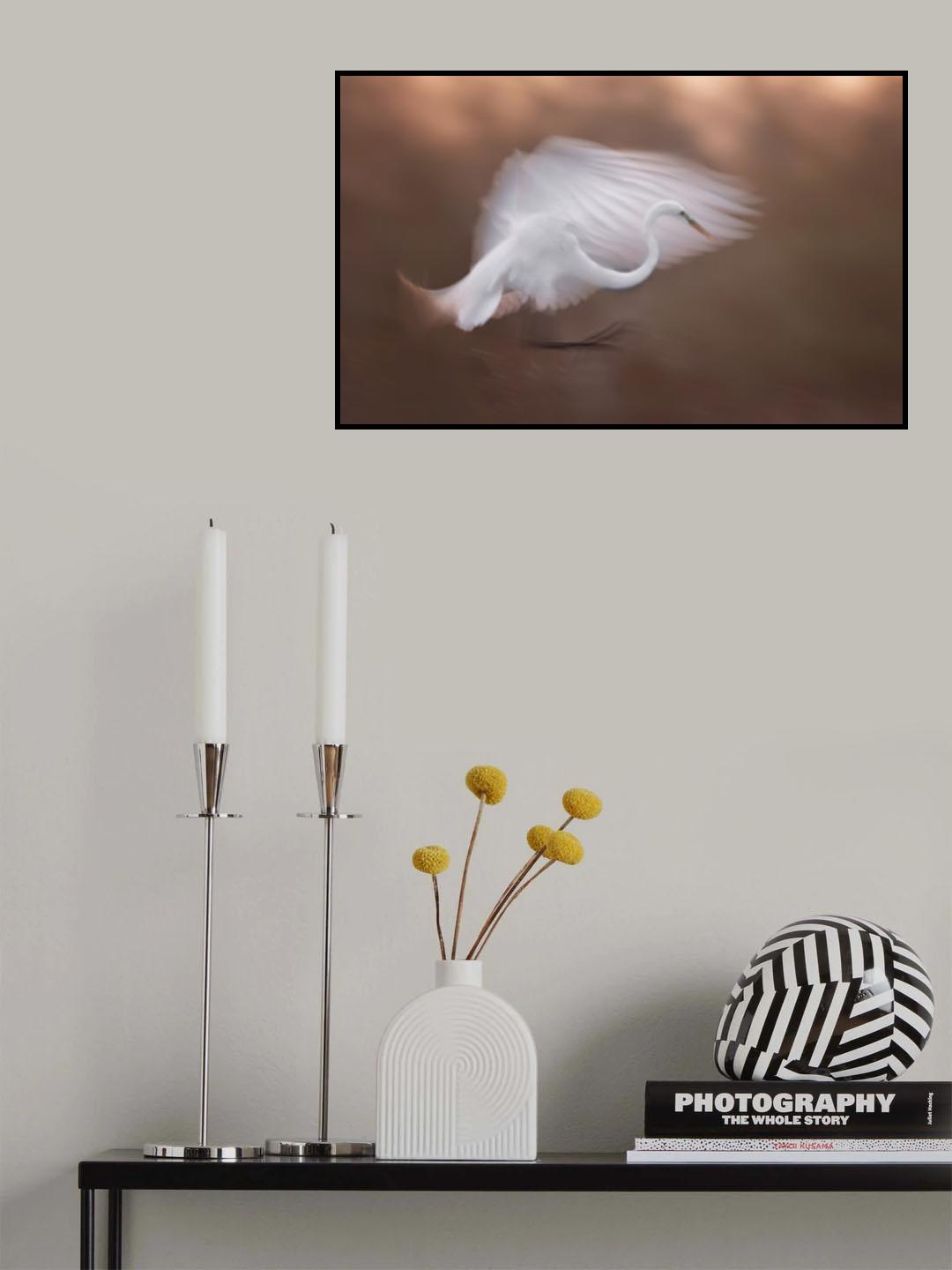 Flying in the dawn Poster och Canvastavla