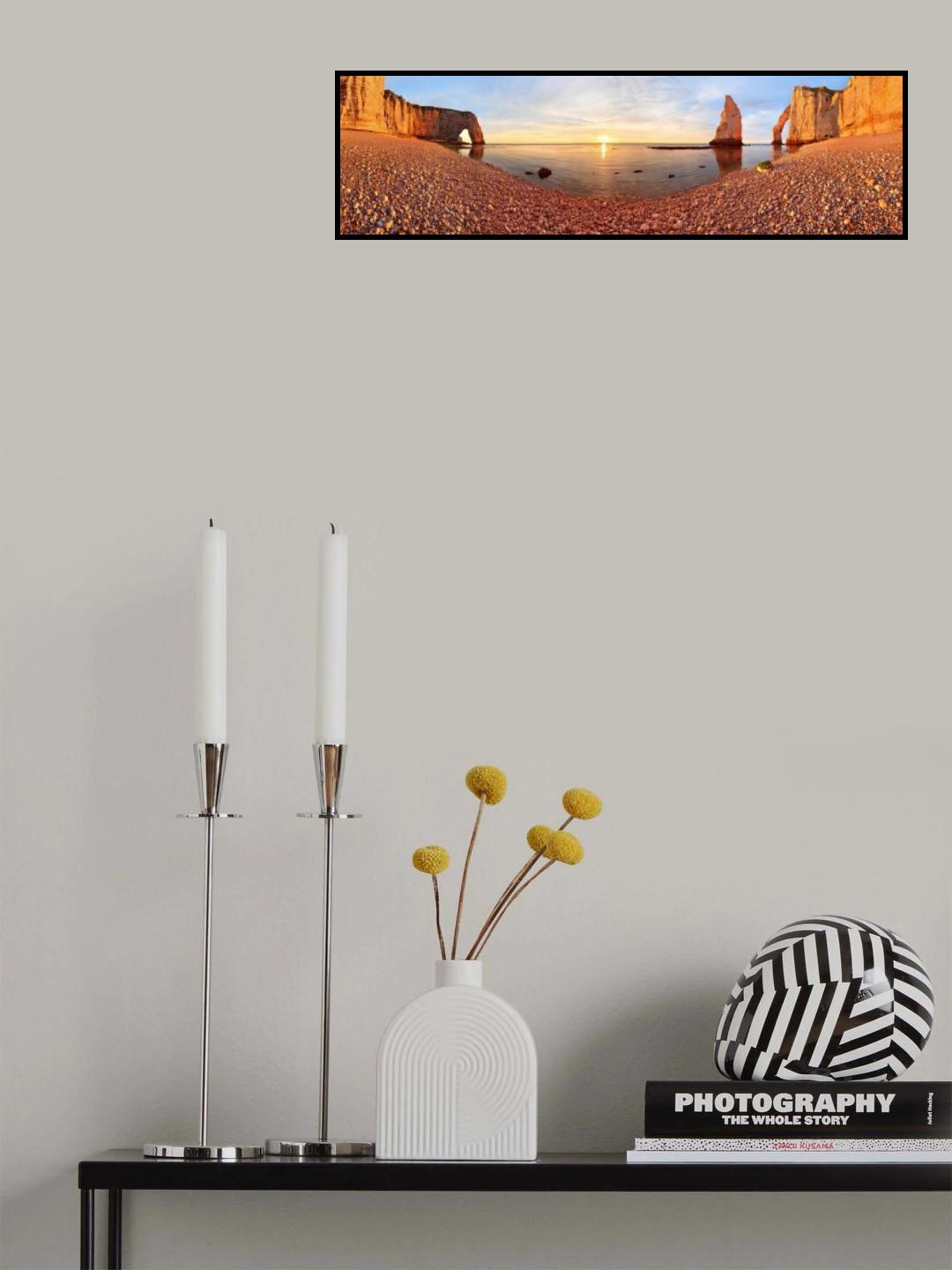 sunset in Étretat Poster och Canvastavla