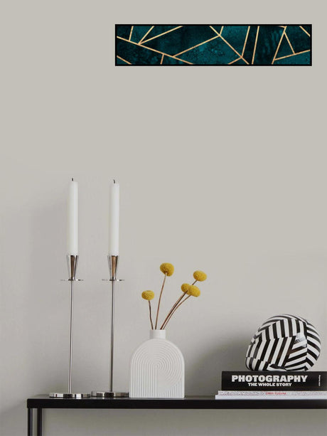 Deep Teal Stone Poster och Canvastavla