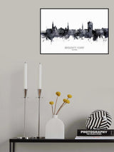 Broughty Ferry Scotland Skyline Poster och Canvastavla