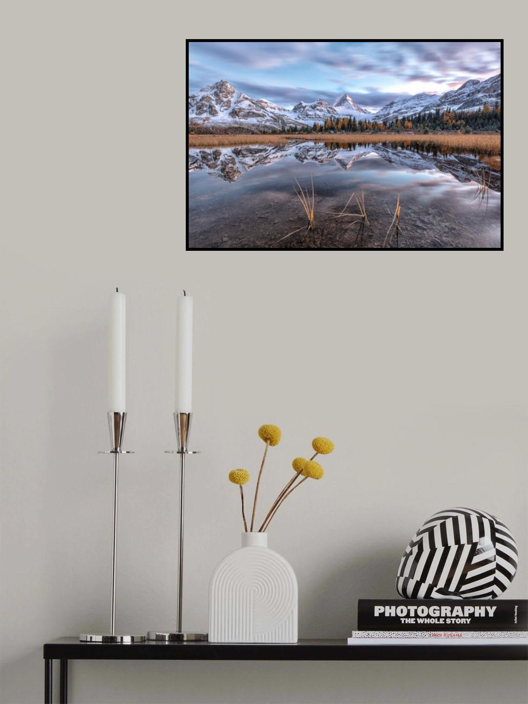 Imagine of Mt Assiniboine Poster och Canvastavla