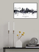 Middlesbrough Skyline Poster och Canvastavla