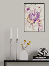 Mandala Floral (gold & Lavender) Poster och Canvastavla