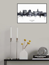 Cheyenne Wyoming Skyline Poster och Canvastavla