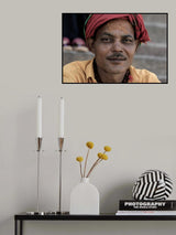 Boatman in Varanasi Poster och Canvastavla