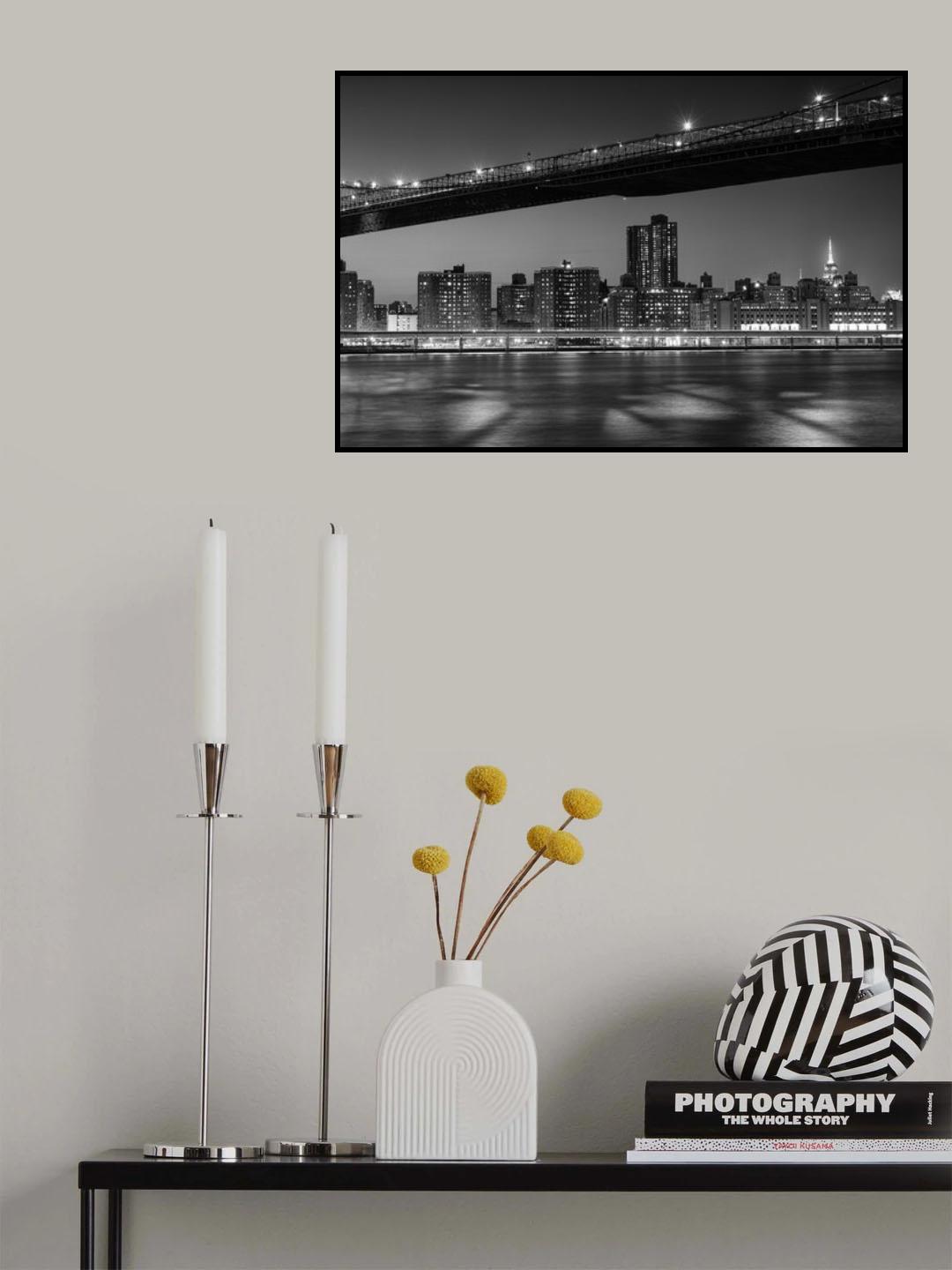 New-York by night Poster och Canvastavla