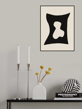 Black Shape Cut Out Poster och Canvastavla