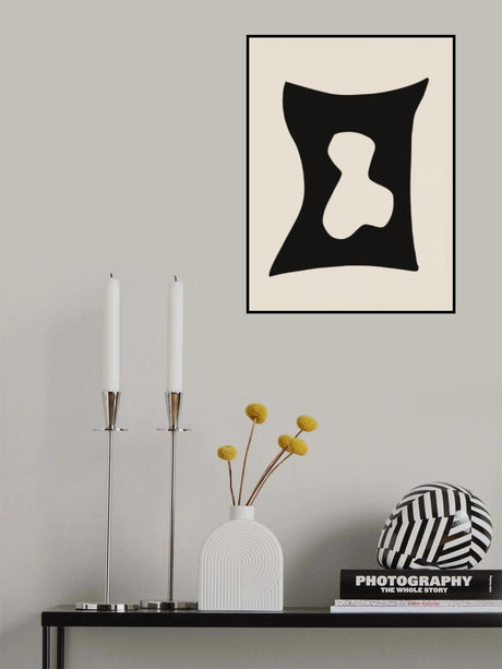 Black Shape Cut Out Poster och Canvastavla