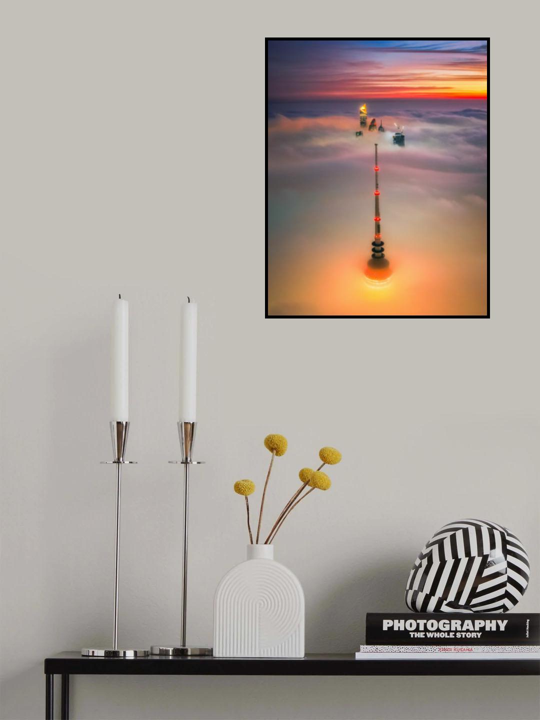 to the foggy City Poster och Canvastavla