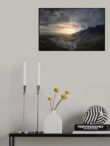 Vatnajokull Region in Southeast of Iceland Poster och Canvastavla