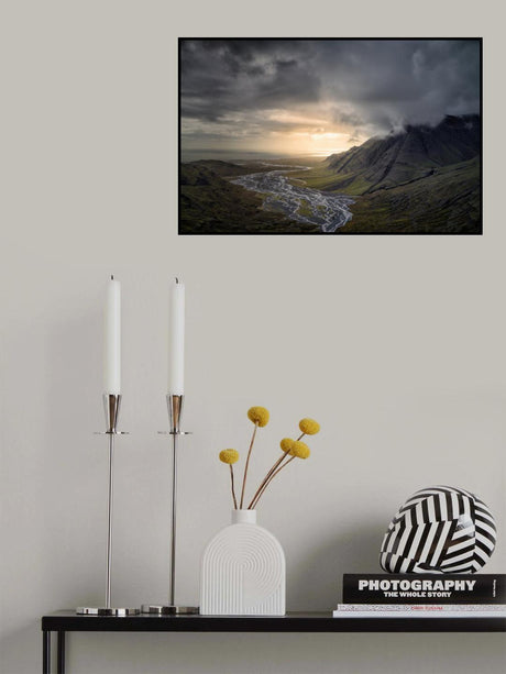 Vatnajokull Region in Southeast of Iceland Poster och Canvastavla