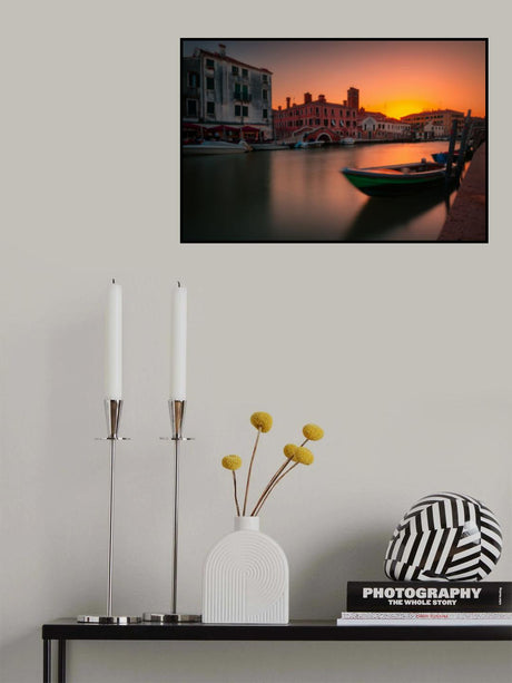 Sunset in Venice Poster och Canvastavla
