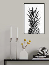 Pineapple Black &amp; White 01 Poster och Canvastavla