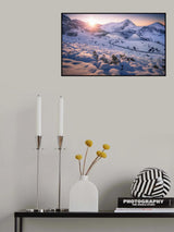 Snow Rays Poster och Canvastavla