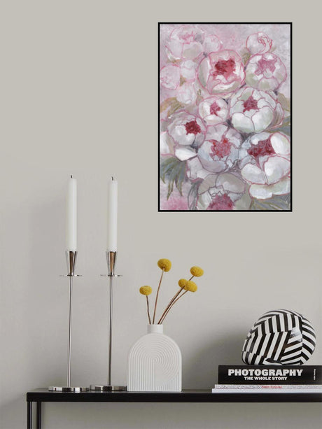 Nuria bouquet of peonies in pink Poster och Canvastavla