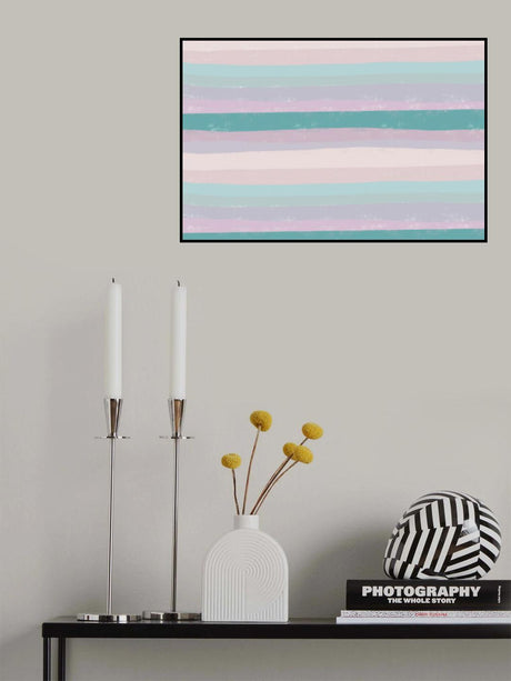 Happy Stripes Poster och Canvastavla