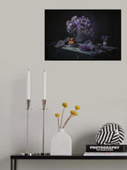 Purple Rose and Yellow Peach Poster och Canvastavla