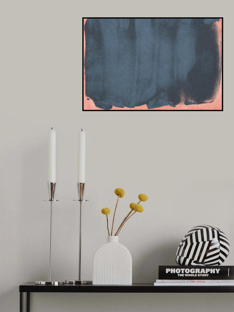 Minimal Abstract Blue 05 Poster och Canvastavla