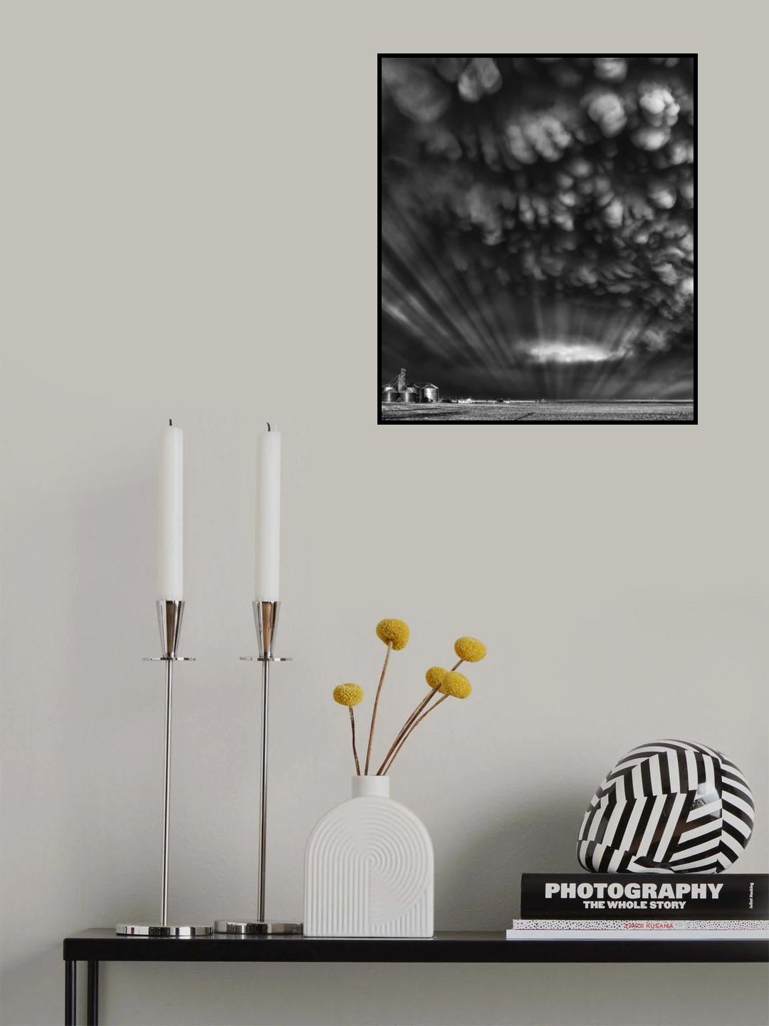 Monochrome Mammatus Poster och Canvastavla