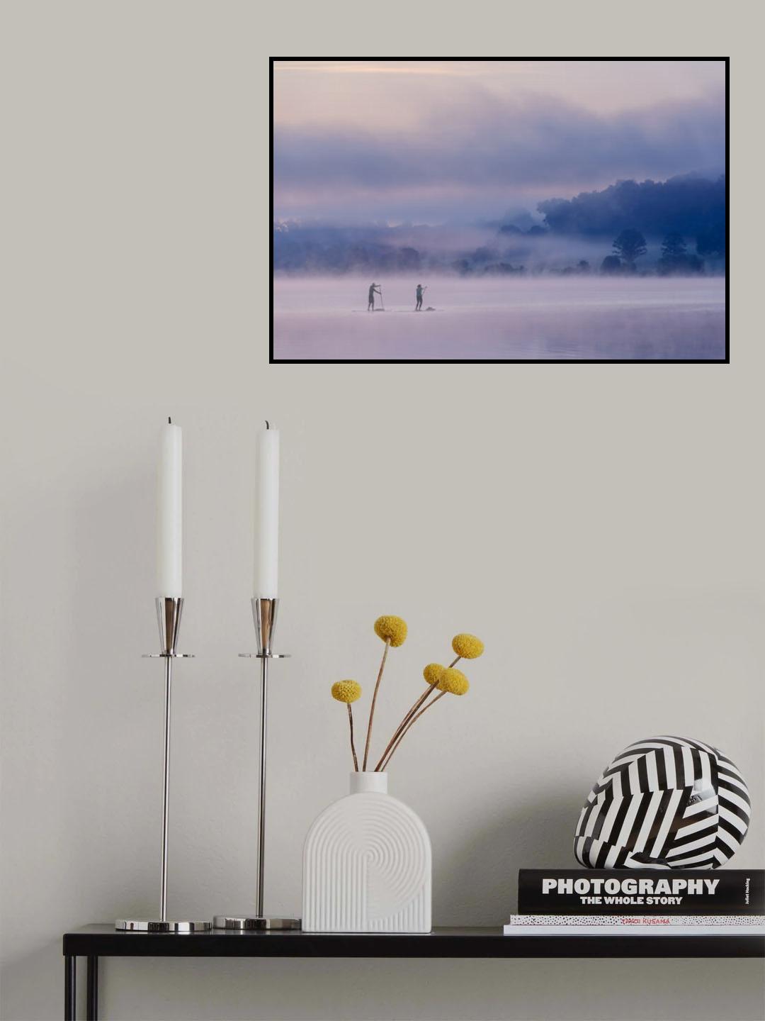Misty Lake #4 Poster och Canvastavla
