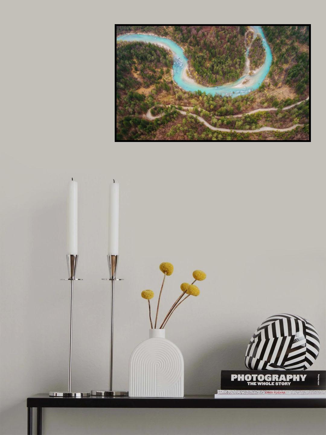 Road and river Poster och Canvastavla