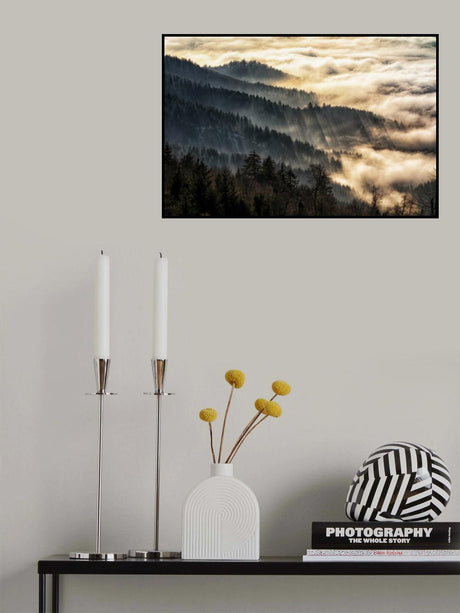 Sunset above the clouds Poster och Canvastavla