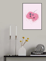 Gamer Splash Pink Poster och Canvastavla