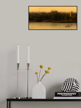 Fishing at sunset Poster och Canvastavla