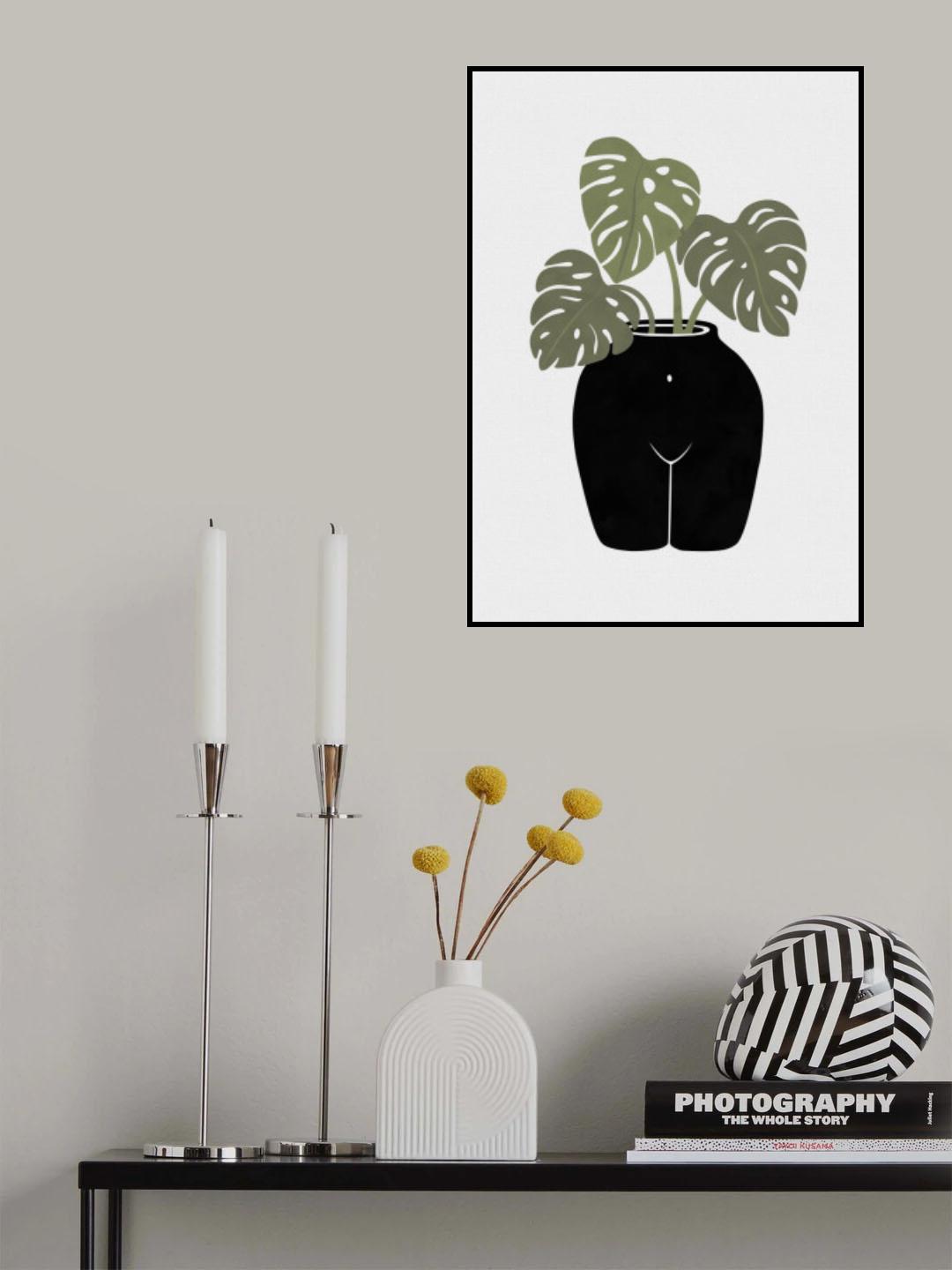 Body Tanical Vase Poster och Canvastavla