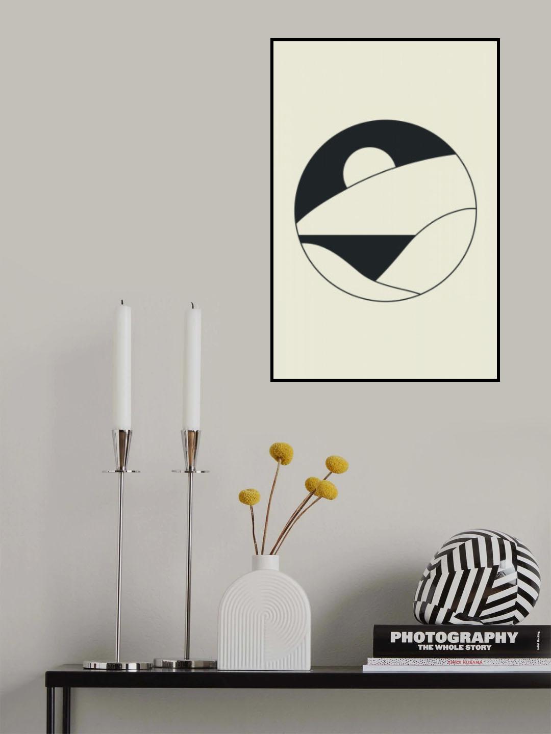 Moon Mountains #1 Poster och Canvastavla