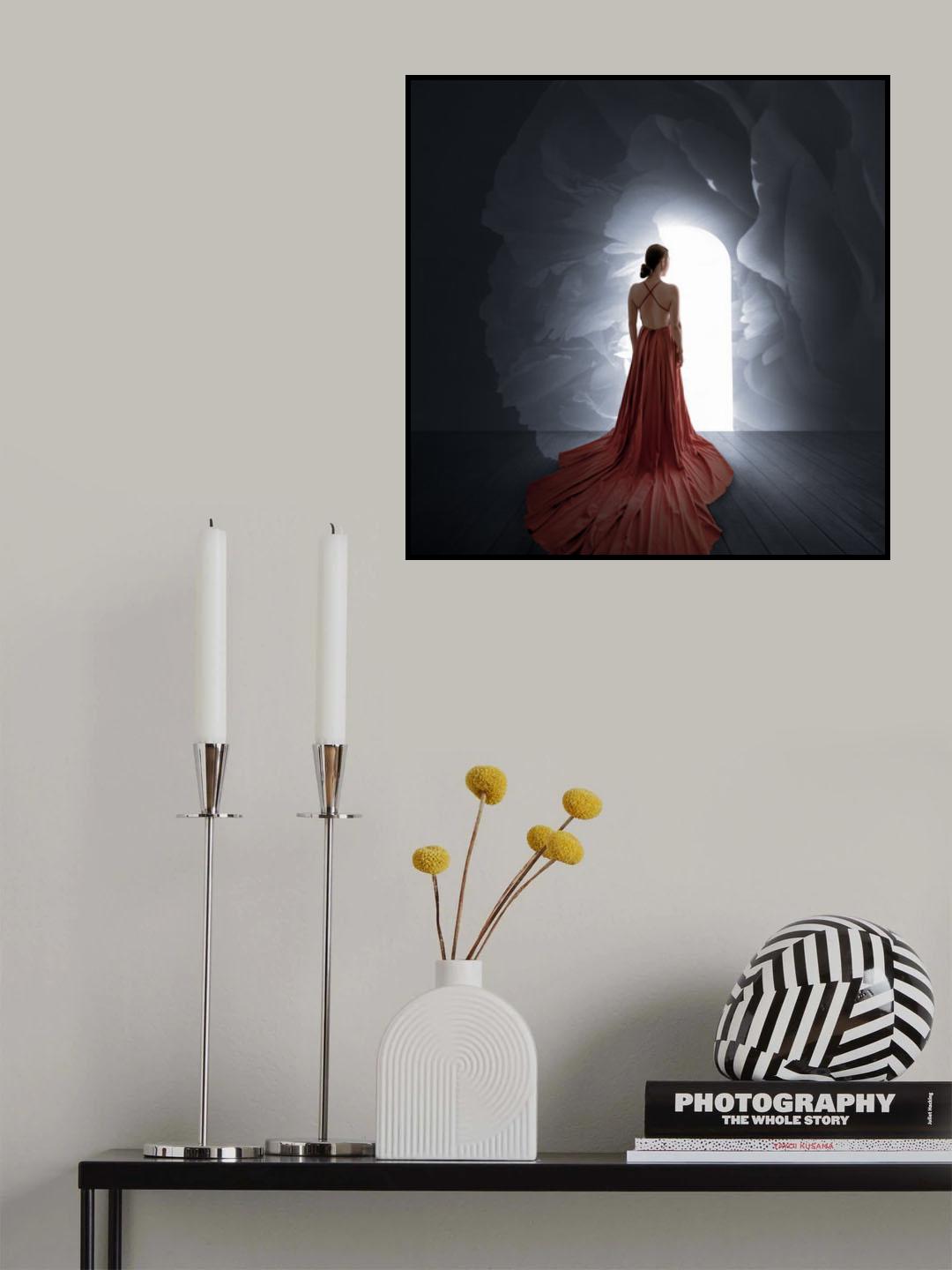女人与花 Poster och Canvastavla