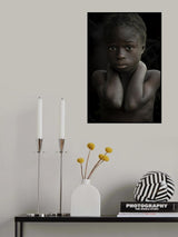 dupá young girl at Northern Cameroon Poster och Canvastavla