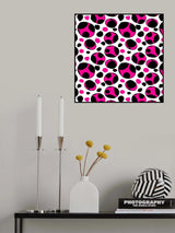 Spotty Retro Pink Poster och Canvastavla