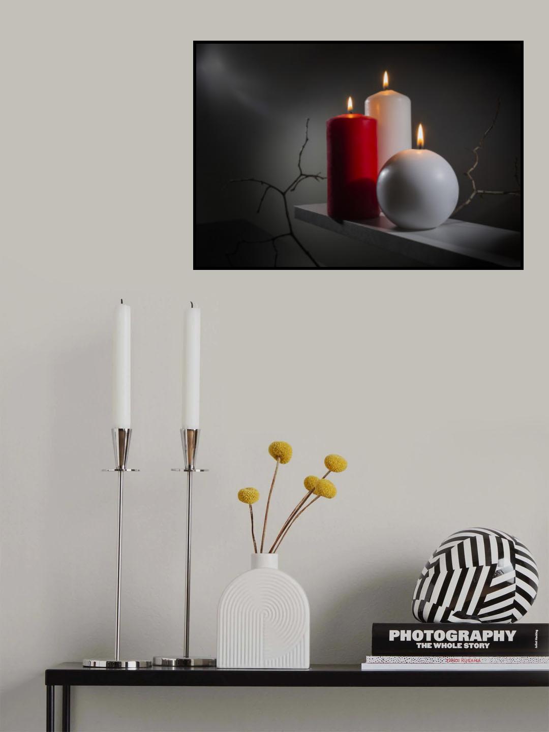 "Three candles" Poster och Canvastavla