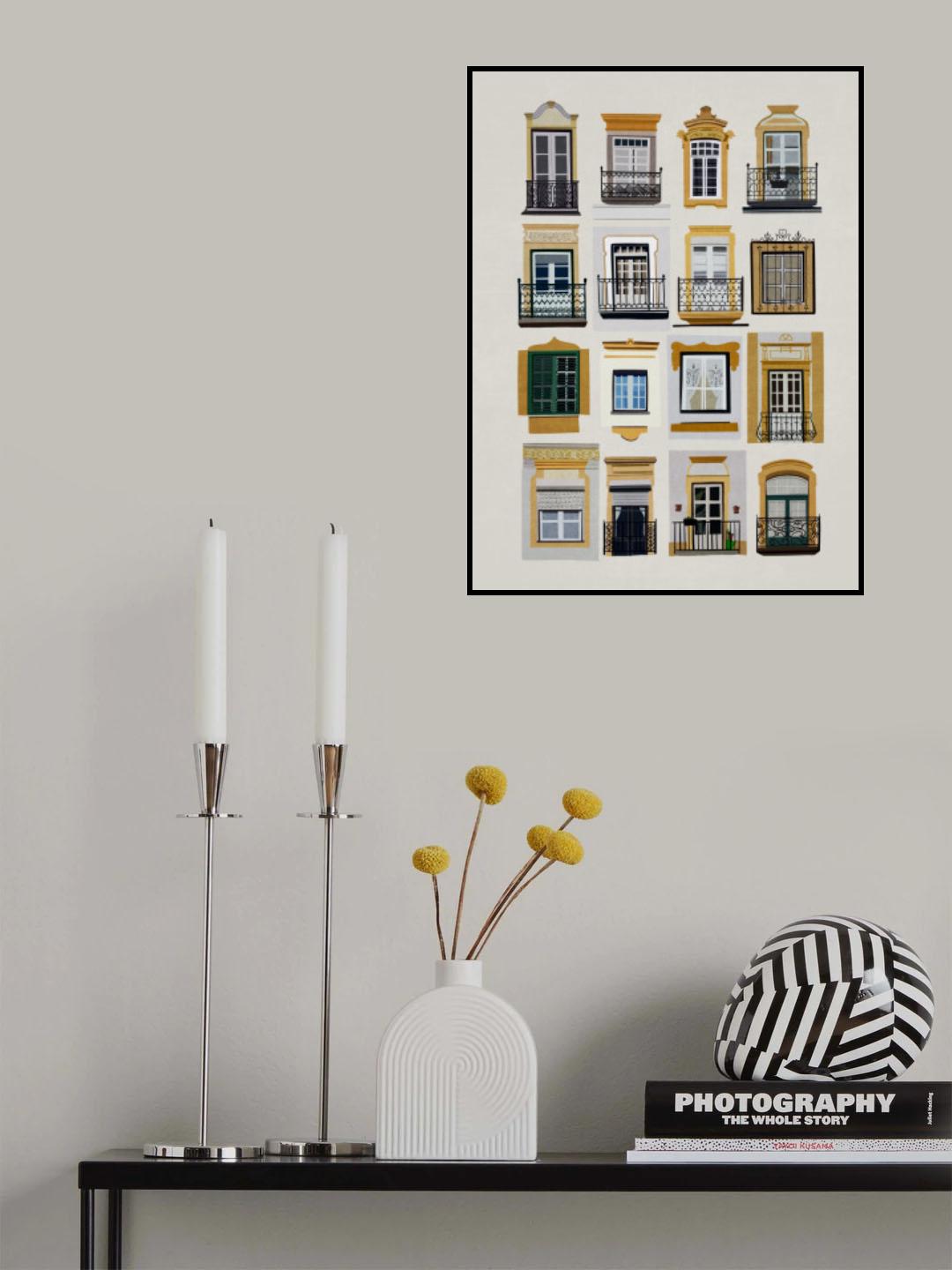 Vintage Windows Poster och Canvastavla